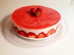 Receta Tarta Mouse de fresa