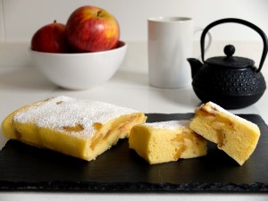 receta pastel de manzana en microondas
