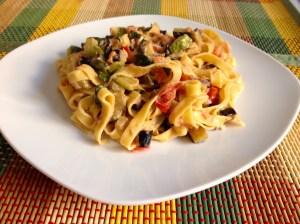 tagliatelle con verduras