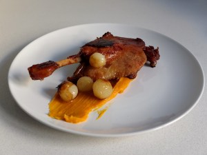 Receta de confit de pato con boniato