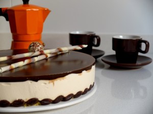 Tarta mouse de café